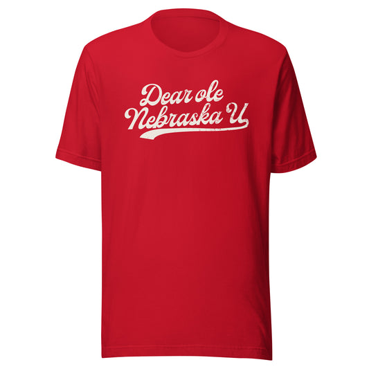 Dear Ole Nebraska U (Red or Black with Cream Script)