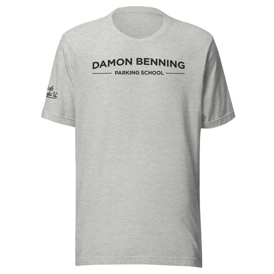 Damon Benning Parking School (Grey or Red with Black Script)