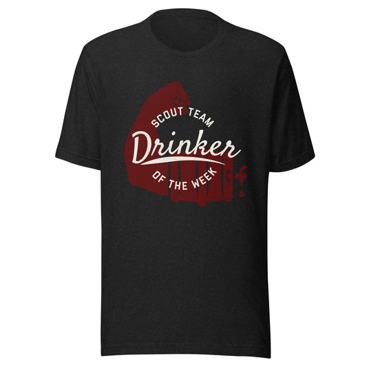 Scout Team Drinker of the Week (Black with White Script)