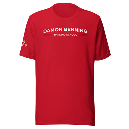 Damon Benning Parking School (Red or Black with White Script)